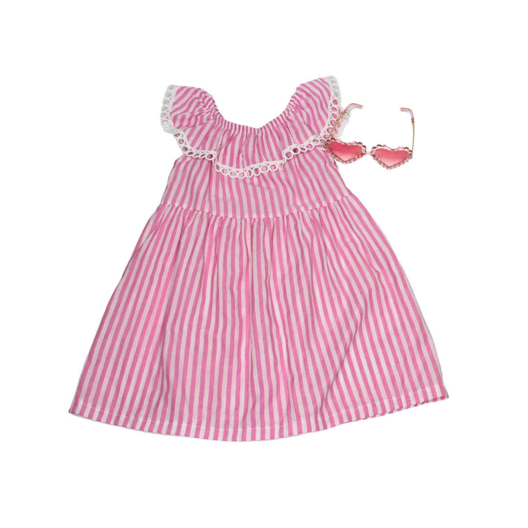 Bubblegum Pink Babydoll Dress