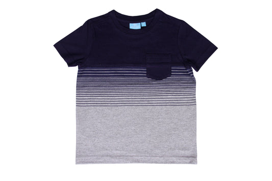 Yarn Dye Striped Pocket Tee