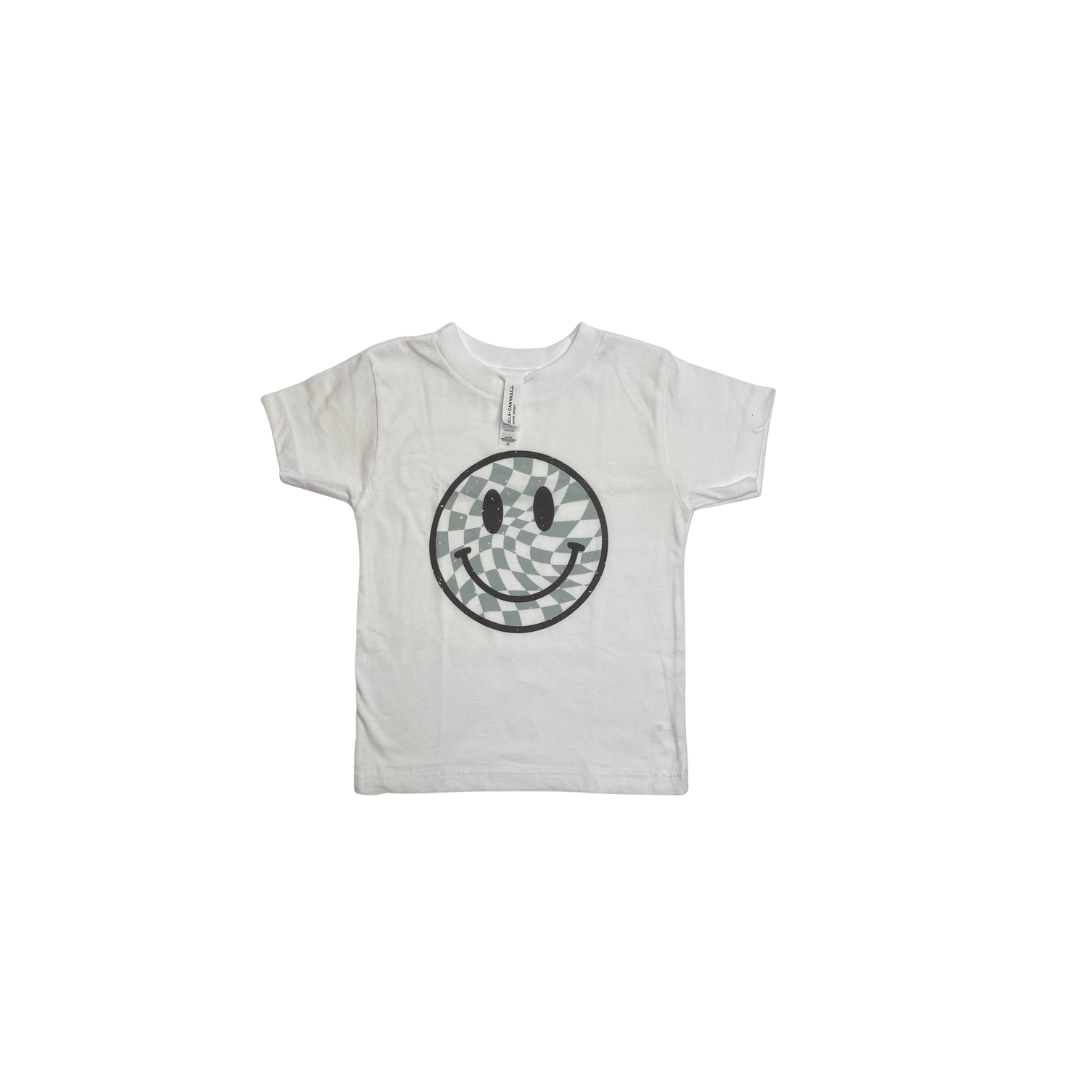 Checker Board Smiley Tee